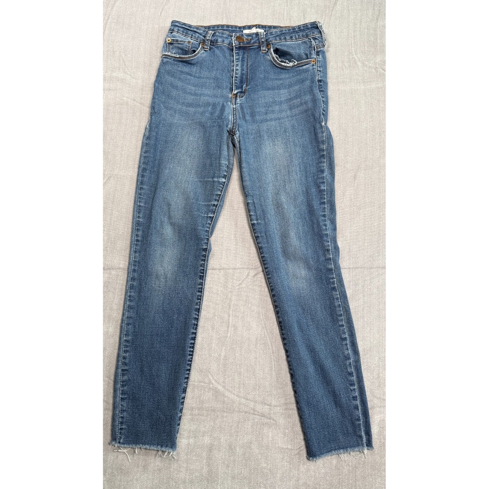 STS Blue Ellie High Rise Skinny Jeans Womens 29 Denim Cotton Medium Wash Raw Hem
